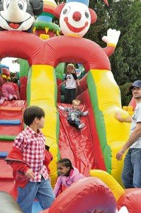 Photo courtesy of USAG Stuttgart FMWRFun for the whole family is the goal at most Family and Morale Welfare and Recreation events. From bouncy castles to sporting goods, Family and MWR tries to appeal to children of all ages.