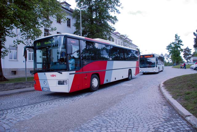 Buses line up outside of Böblingen Elementary/Middle School on Panzer Kaserne as students load onto them for the ride home. Roughly 83 bus routes serve the 2,000 students in Stuttgart DODDS schools, and it falls on the shoulders of five personnel to manage all of those routes and provide customer service to all of the students’ families. 