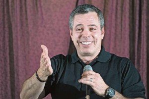 Martin GreesonComedian Bernie McGrenahan performs his “Happy Hour — Comedy is the Cure” show for Stuttgart audiences at the Patch Community Club April 18, providing comedic relief and mandatory Army Substance Abuse Prevention training. 
