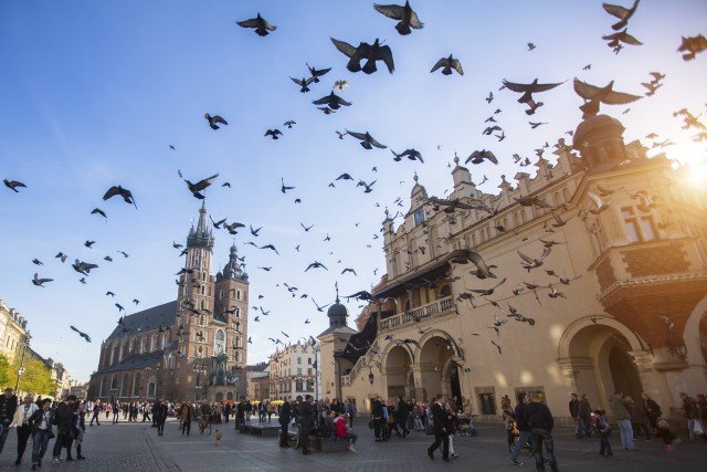 Krakow, Poland, is one of Europe’s best bargains. According to the travel website PriceofTravel.com, two frugal travelers staying in a low cost, three-star hotel can expect to pay about $105 per day for lodging, transportation, meals and entertainment. -- Photo by De Visu/Shutterstock.com.