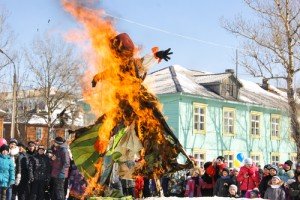 Winter is burned in effigy at a popular German spring celebration. shutterstock photo by Gera Ovchinnikov