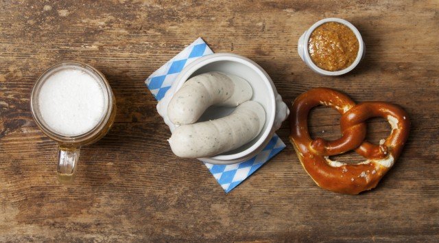 german food sausage wurst bavaria tradition German food wurst sausage The well-known Bavarian white sausage with prezels and beer pictured here is only the starting point of the adventure of German cuisine.