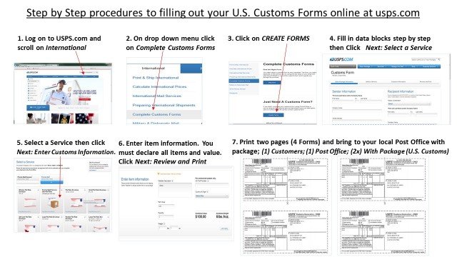 CUSTOMS FORM - STEP BY STEP PROCEDURES
