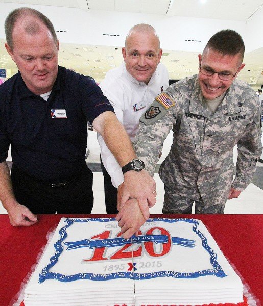 Col. Dickenson AAFES 120 Birthday Cake Cutting