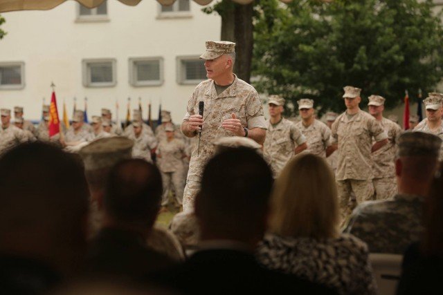 Major General Niel E. Nelson has assumed command on Aug. 19 2015 as the commander of Marines in both Europe and Africa to be based in Germany alongside the two geographical combatant commanders, Gen. Philip M. Breedlove and Gen. David M. Rodriguez, thereby uniting the Marines operating across two continents.