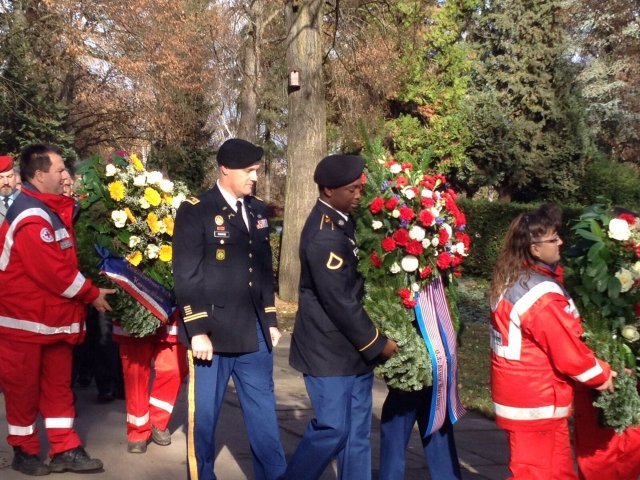 Kornwestheim, Germany National Day of Mourning wreath laying ceremony, Nov. 2015. Photo by Joel Wasko. 