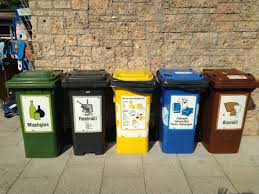 Note: Bin colors and categories may be different in your area.