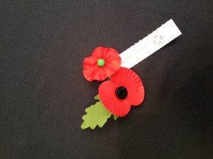 American and British poppies were offered together in the run up to veteran’s Day.