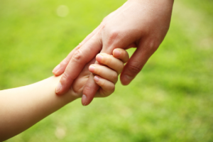 Holding Hands child parent relationship