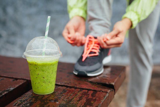 running fitness health month smoothie