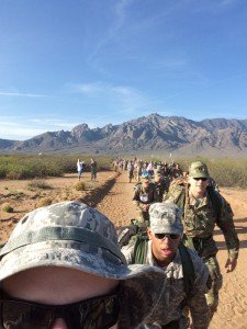 Patch High School graduate Ben Ferguson, now a cadet at Marion Military Institute in Marion, Ala., completed the 27th annual Bataan Memorial Death March at White Sands Missile Range, N.M., March 20.