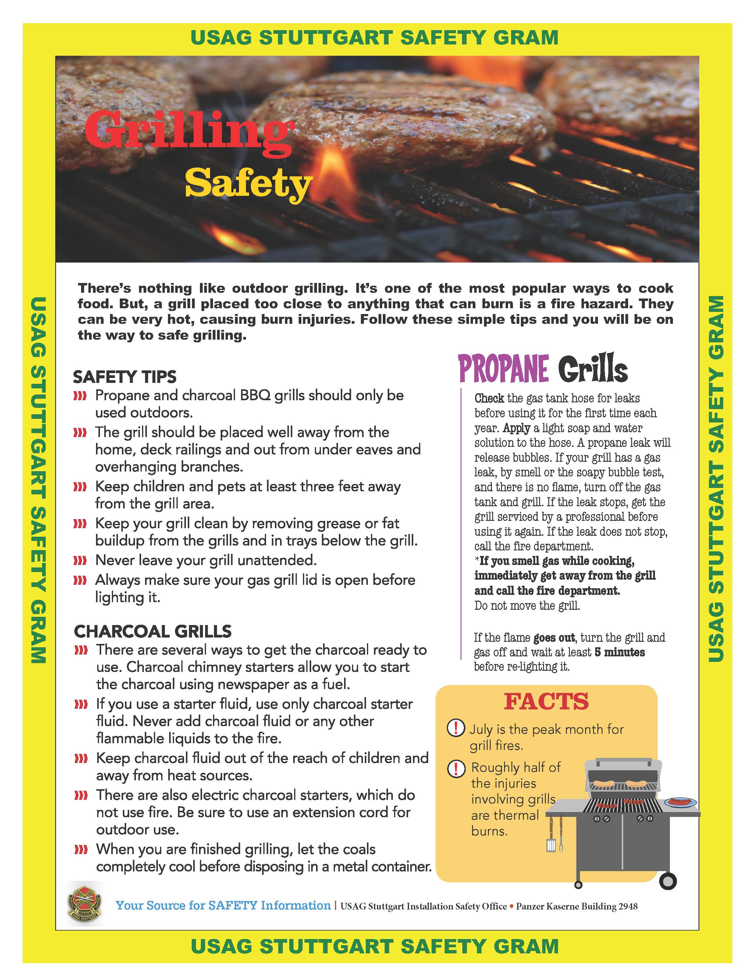 Grilling USAG-S Safety Gram