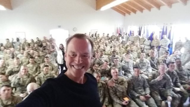 Gregory Q. Cheek snapped a photo after speaking at the 7th Army NCO Academy in Bad Tolz, Germany. Photo courtesy of Gregory Q. Cheek