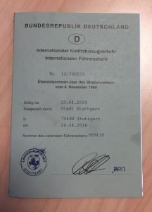 international driving permit