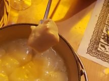 Cheese fondue in Zurich, Switzerland. Photo by Wendy Payne.