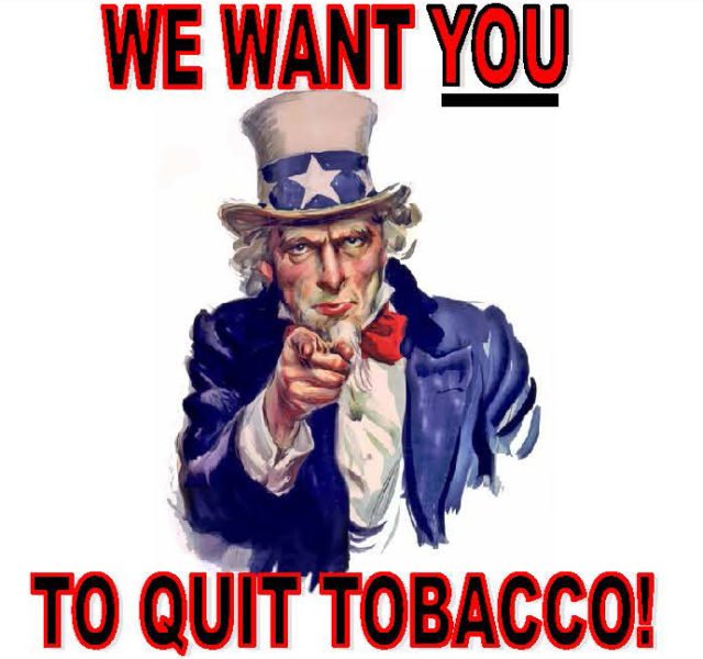 we want you to quit tobacco