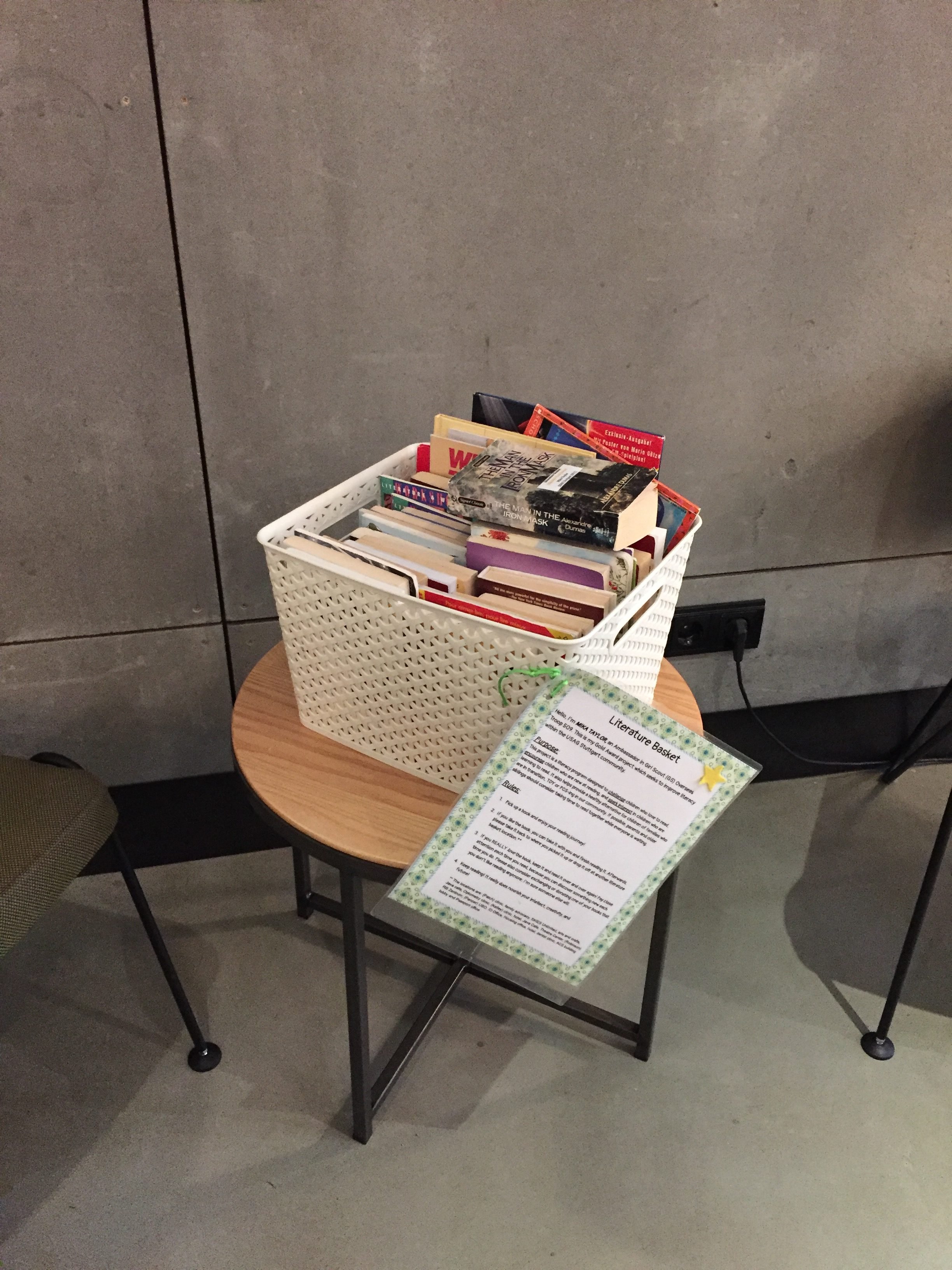 Grab A Book From The Girl Scouts Pop Up Library Project