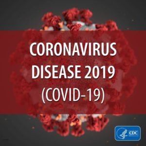 Bacteria with overlaid text saying Coronovirus Disease