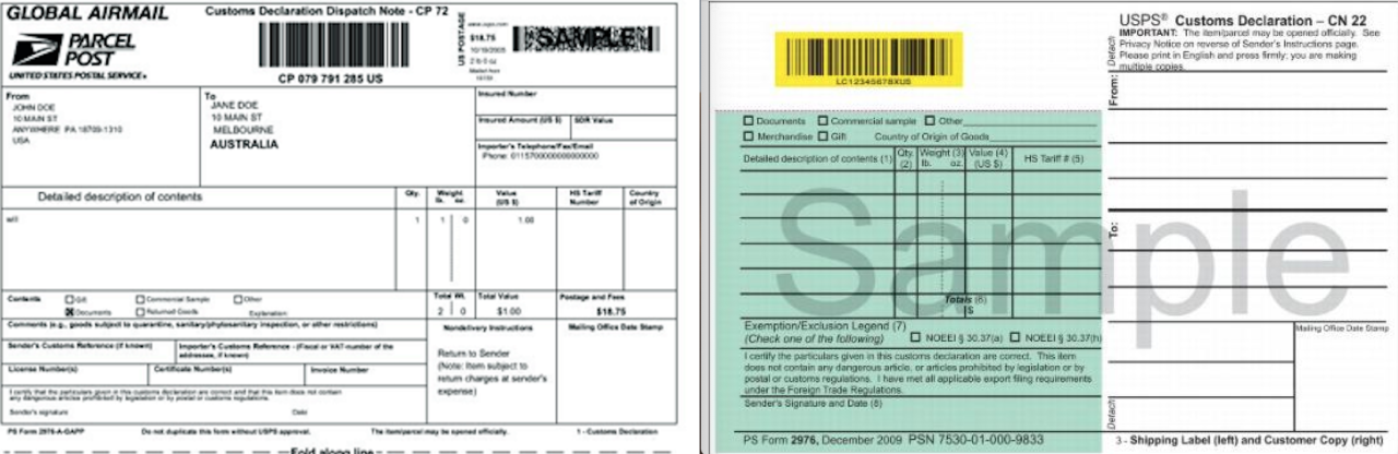 Update: Handwritten USPS customs forms change postponed until Aug. 13 ...