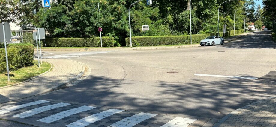 Intersection of Arkansas Strasse and Montana Strasse at Patch Barracks in Stuttgart.